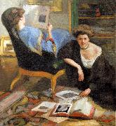 Robert Breyer Women Reading oil painting on canvas